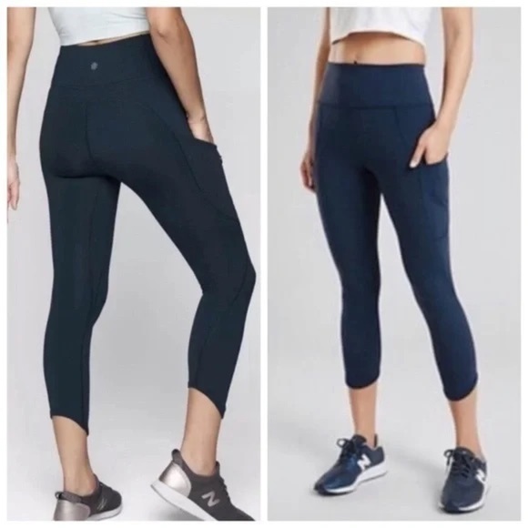 Athleta Lot of 3 size Small Athletic Leggings with phone pockets - Picture 8 of 14